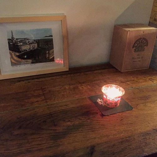New desk II: Painting, candle and cigar box | Stuart Mudie | Flickr