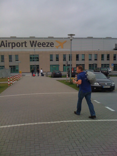 Departure from Weeze to Duxford