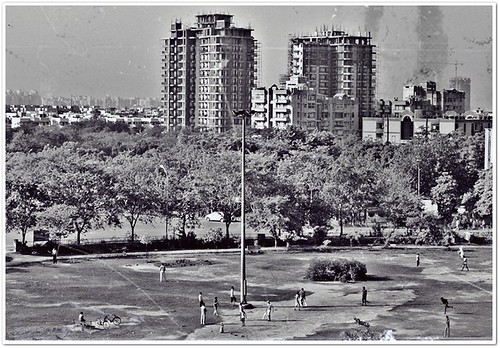 park houses noida india buildings landscape apartments cricket uttarpradesh nikond3000 blackwhitephotosofindia