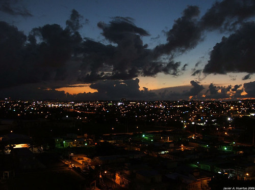 sunset sky urban clouds puertorico bayamon