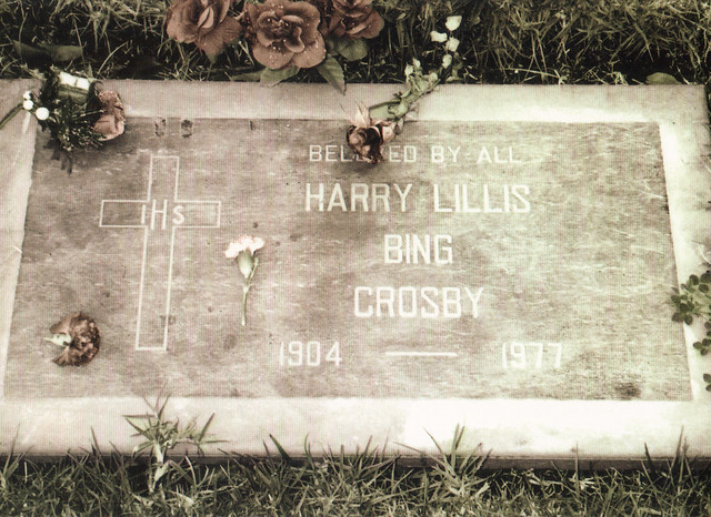 Bing Crosby Headstone Postcard