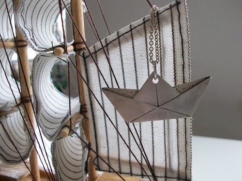 Paper boat pendant | by nesrindugan Jewellery