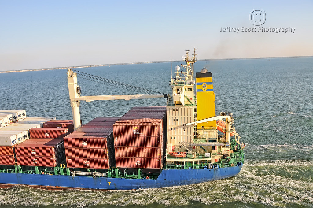 Cargo Ship in the Gulf of Mexico