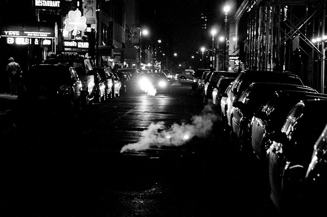 West 35th Street at Night, New York City
