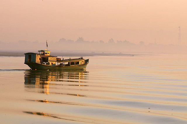 Irrawaddy River Near Sagaing, Myanmar