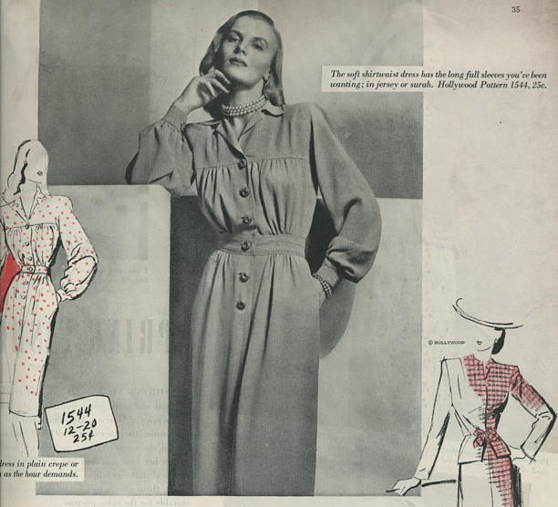 1945 shirtwaist dress | genibee | Flickr
