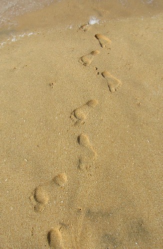 Footprints | Footprints of a fisherman bringing his catch fr… | Flickr
