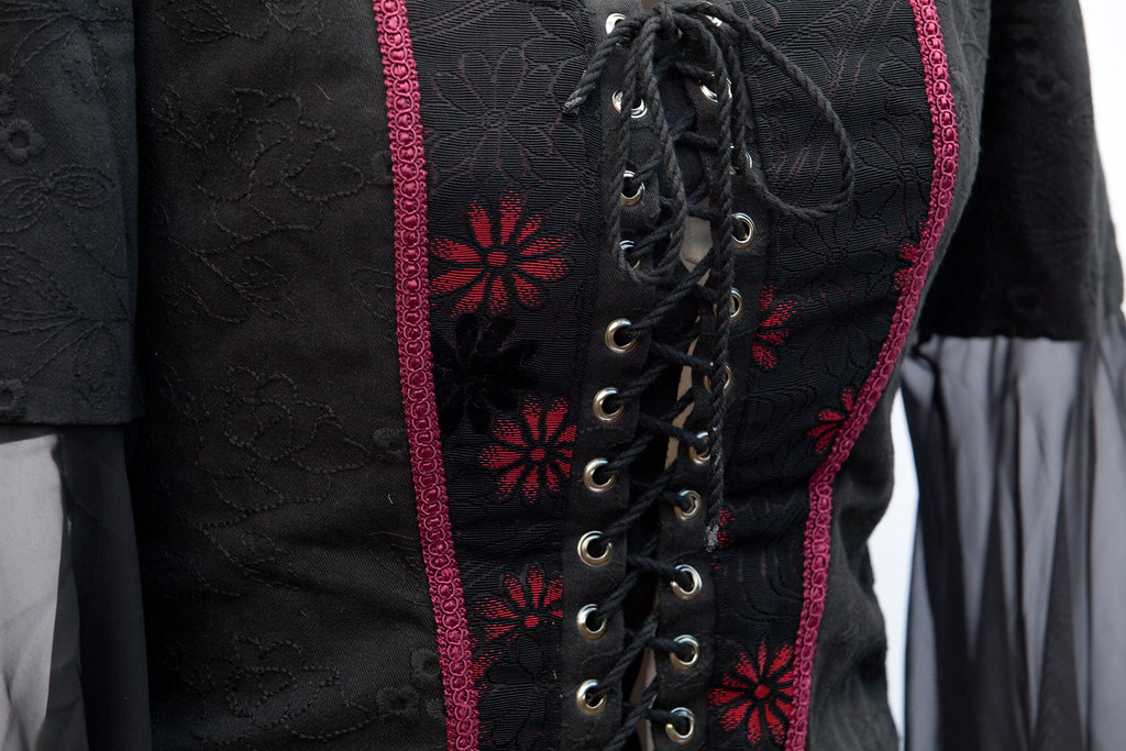 Goth Corset - Front Detail, Vogue Pattern 7733, Front panel…