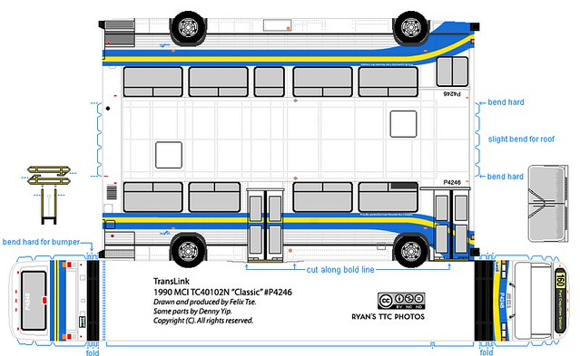 Translink Paper Model Flickriver: Photoset 'Translink Paperbuses' by R. Flores