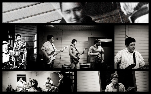Collages of the band of rock of the college