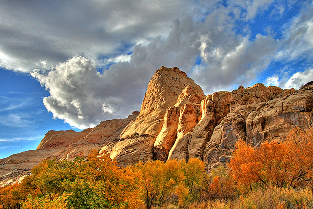 Clouds, Pyramid and Colour, Capitol Reef