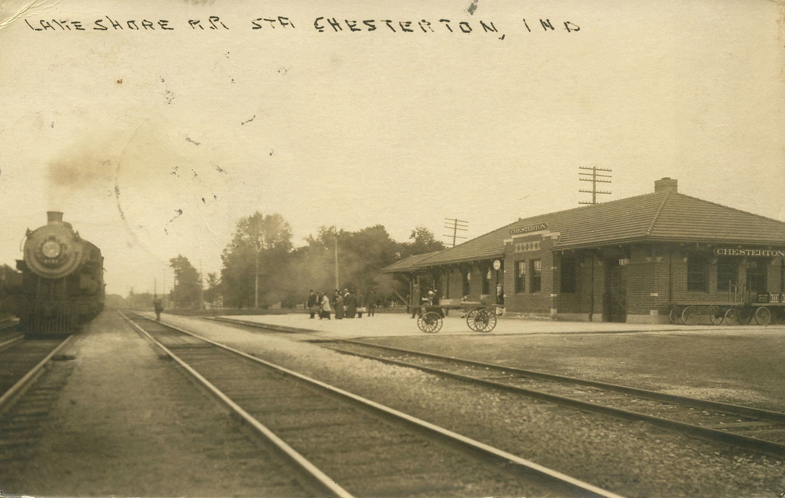 Lake Shore Railroad Station, 1915 - Chesterton, Indiana