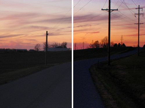 sunset ohio sky farm picnik
