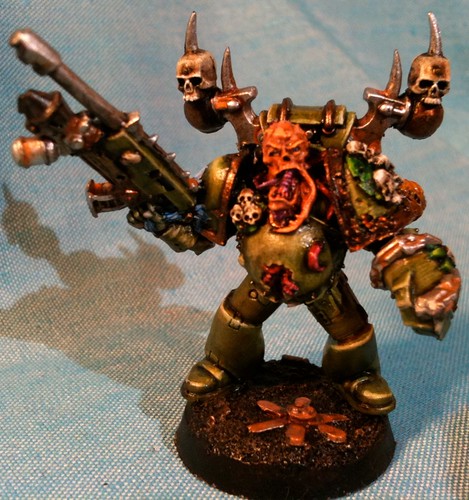 Plaguemarine Champion made with Forgeworld bits