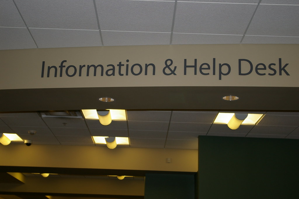 Information And Help Desk Sign Photograph Of The Informati Flickr