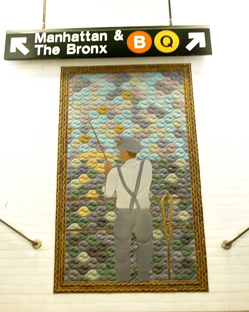 FISHER Mosaic, Sheepshead Bay Subway Station, Coney Island NYC
