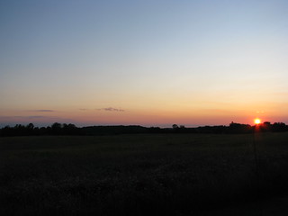 Sunset off of Route 28 near Kittaning