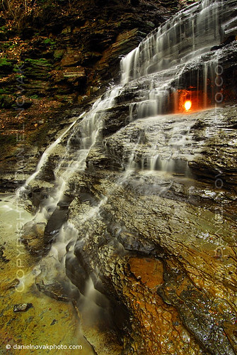 park blue usa newyork nature water rock creek forest wonder flow fire us photo waterfall buffalo woods stream unitedstates natural image picture upstate hike gas ridge trail flame photograph elements short western grotto chestnut gorge preserve eternal shale 1000l4 americanw09