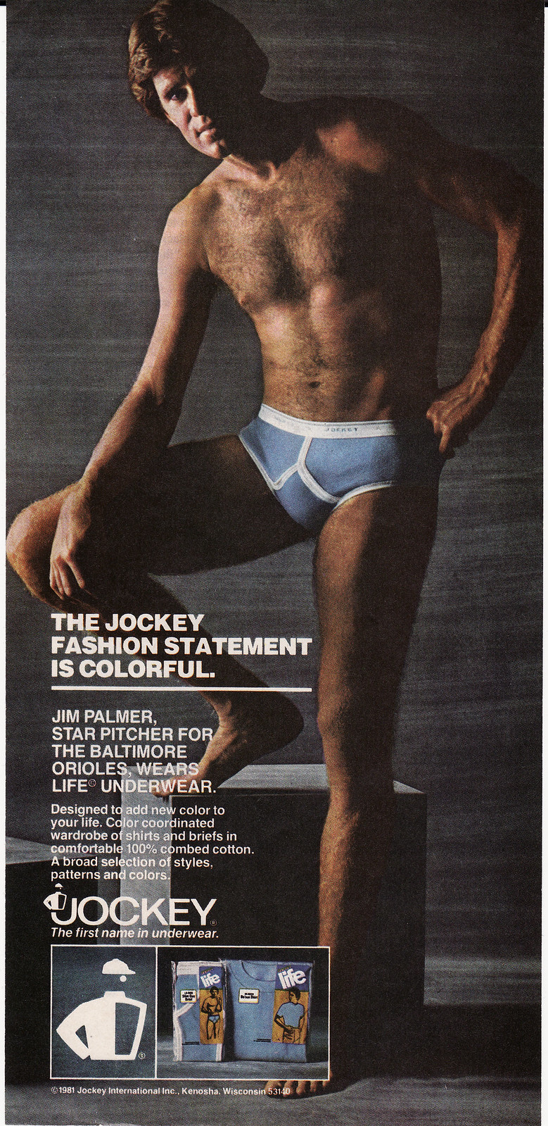 Vintage Jockey Underwear Ads (Jim Palmer) .