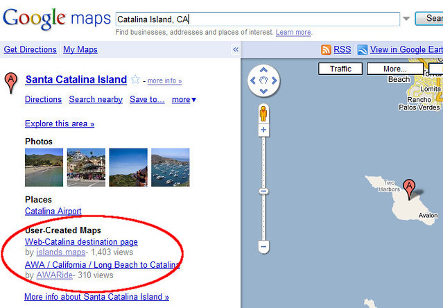 A Custom Map for Catalina Island in Google Maps
