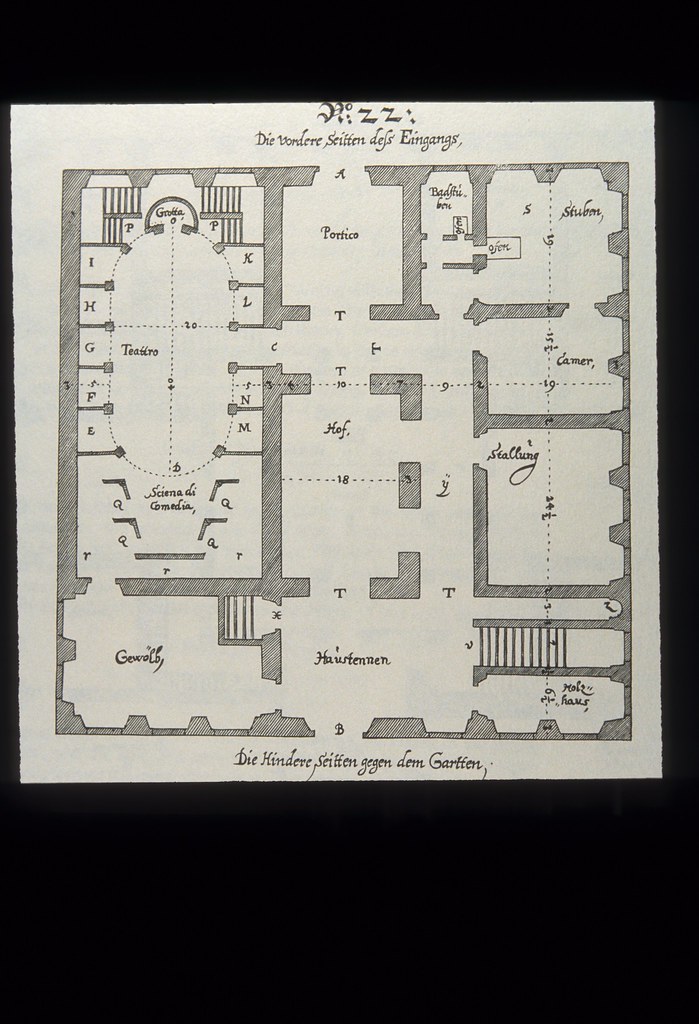 Baroque House plan Furttenbach's design for a private