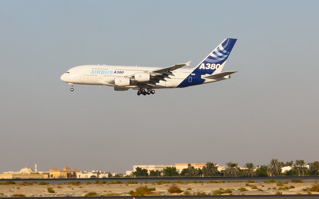 Airbus A380-800 F-WWDD at the Dubai Airshow