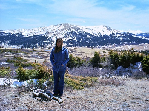Wind chill by Bryan - oz4caster, May 1977 Donie shivering in the cold wind after I came down from a nearby peak, I think she was happ