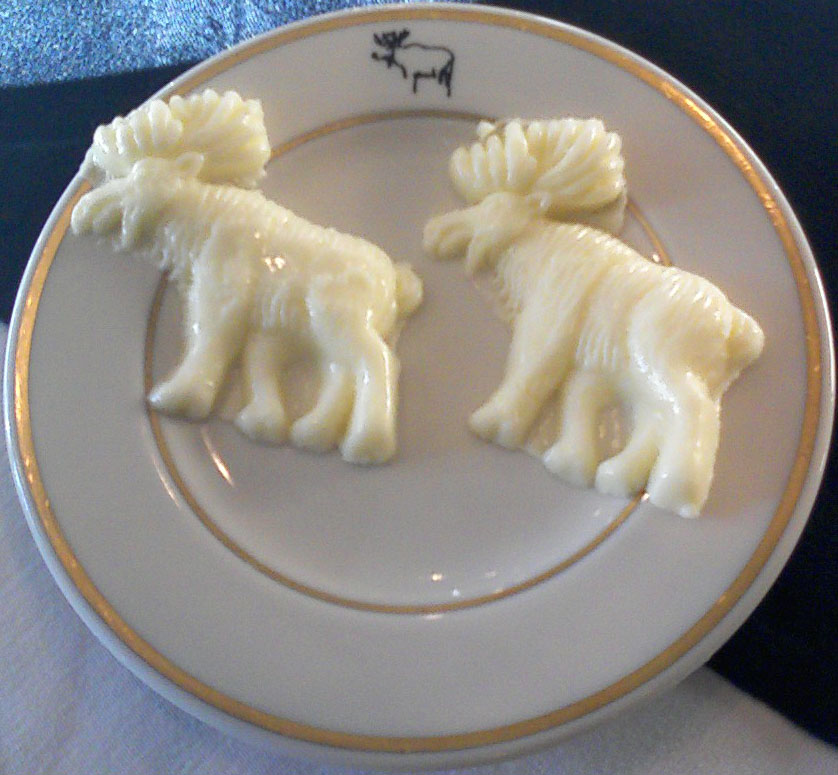 moose-shaped butter