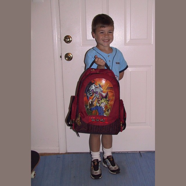 In honor of Kevin's final day of high school yesterday, here's a #tbt to his first day of first grade.