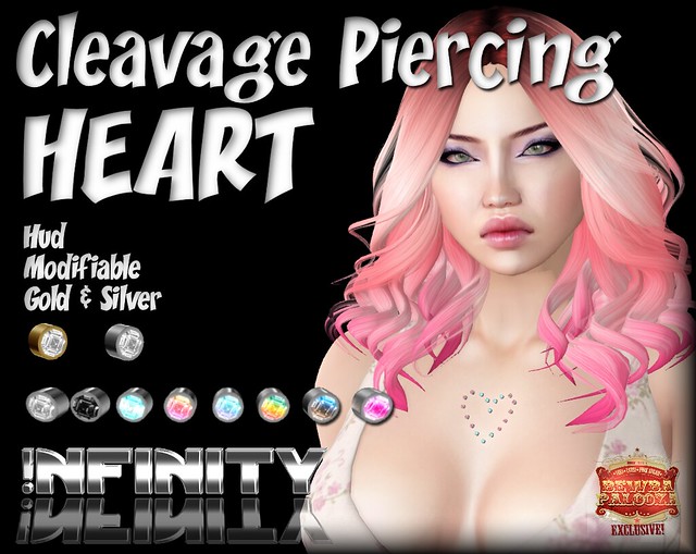 !NFINITY Heart Cleavage Piercing