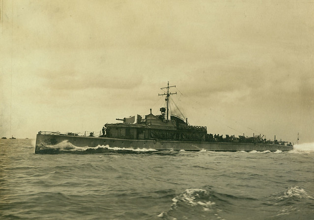 First World War Patrol boat on sea trials