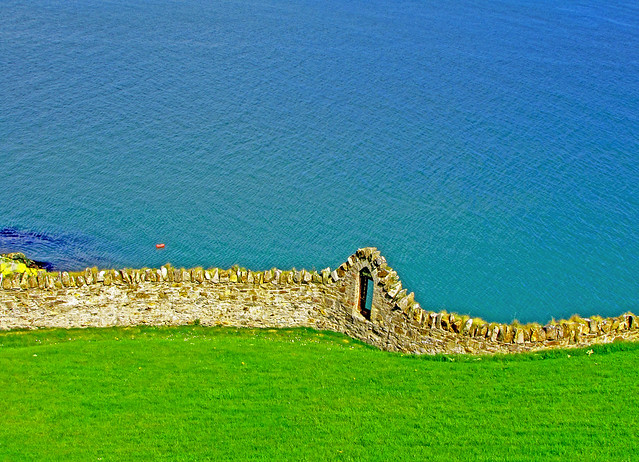 Irish sea wall