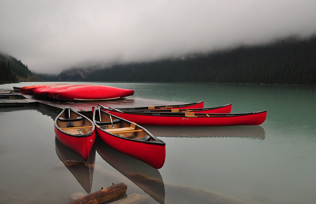 The Fleet of Red Canoes
