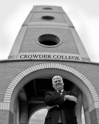 President Dr. Marble, Bell Tower at Crowder College