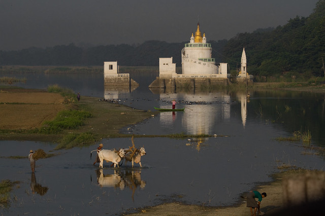 Taungthaman Lake--Amarapura , Myanmar
