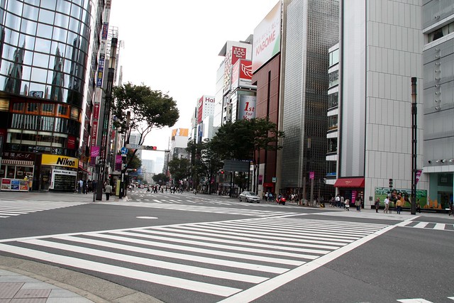 Lonely Ginza Crossing