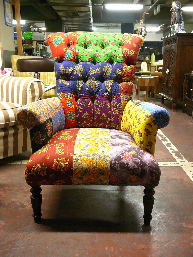 new patchwork armchair of afra