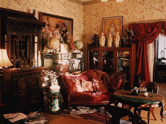 Eclectic Victorian Psychic Living Room Set Decorator Rick Romer, TV, Hawaii