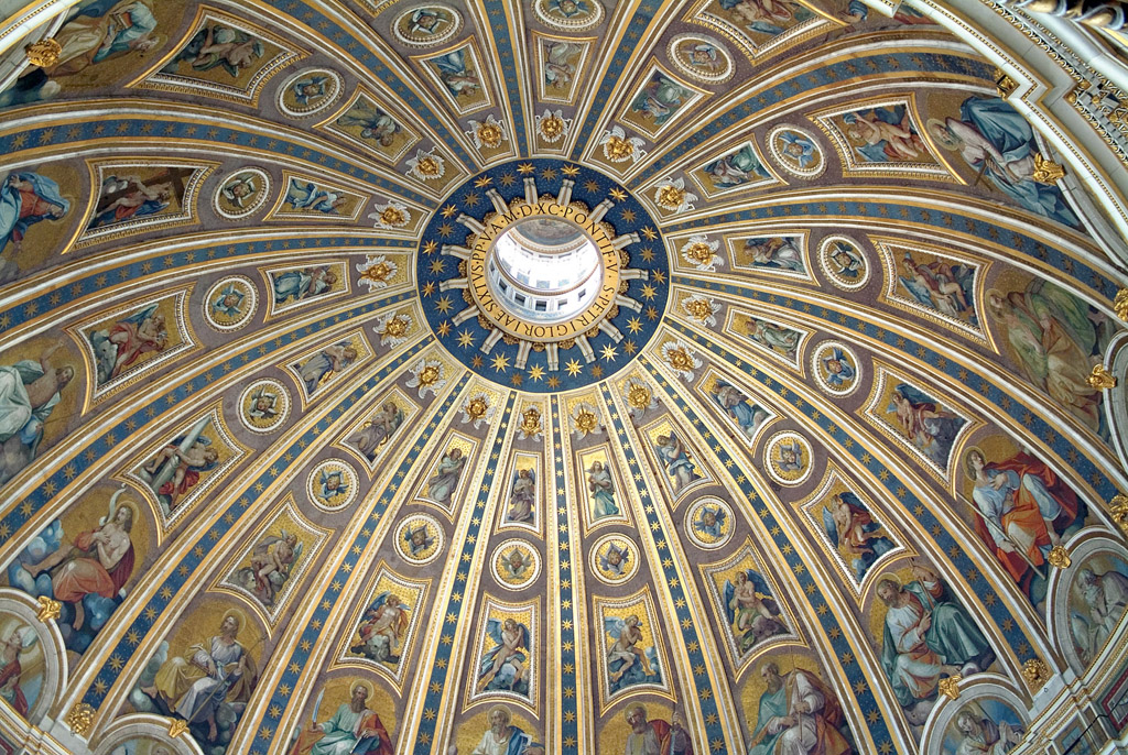 Interior de la cúpula de la basílica de San Pedro del Vati… | Flickr