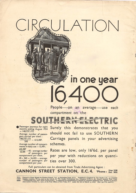 Southern Railway - Southern Electric - trade advert, c1935