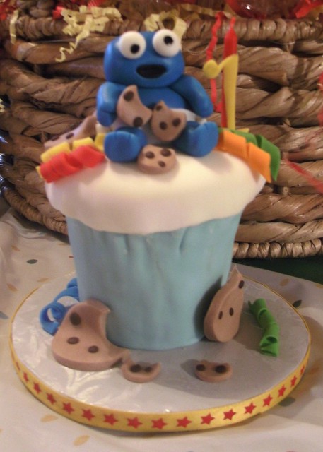 Sesame Street Smash Cupcake for Baby's First Birthday