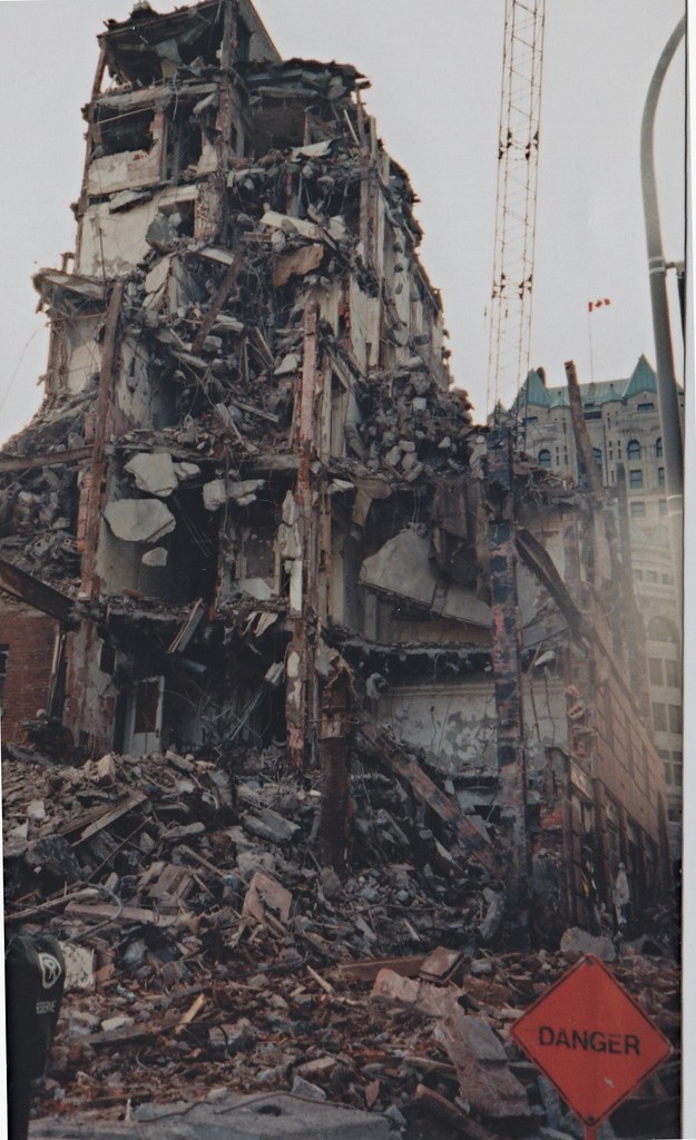 The Ravage Quebec Building Queen's Hotel Montreal Qc demolition 8 | MICHEL SEGUIN | Flickr