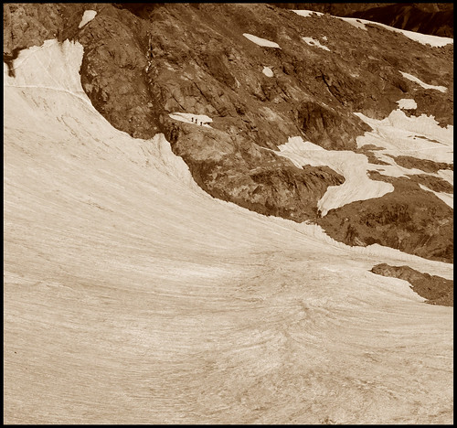 blackandwhite alps sepia germany glacier alpine alpen gletscher weg allgäu mädelegabel heilbronner