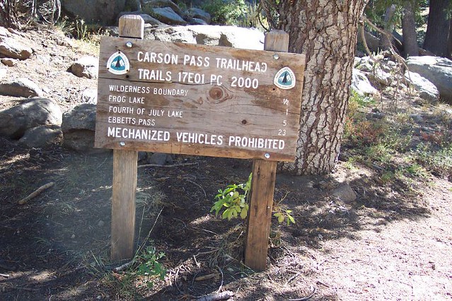 Carson Pass TH sign
