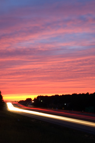 Sunset over I-30 by Luke Williams, Charlie and I stopped on the way to his house to catch this awesome sunset. He has a shot or two of