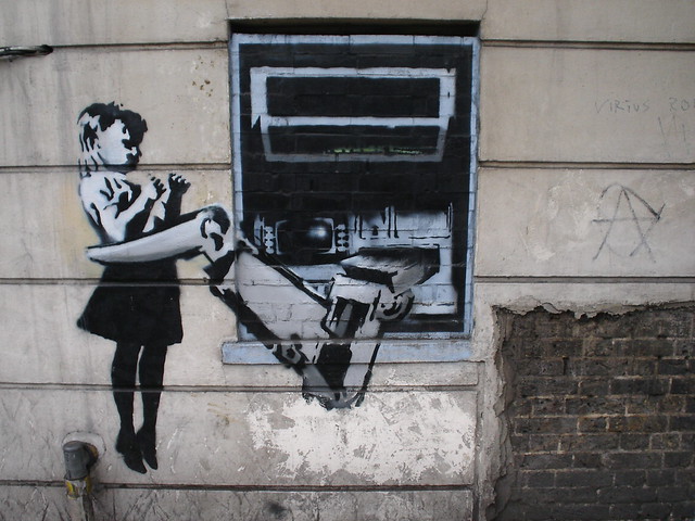 Banksy art in Clerkenwell