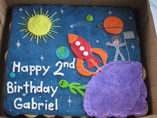 Space Cupcake Cake