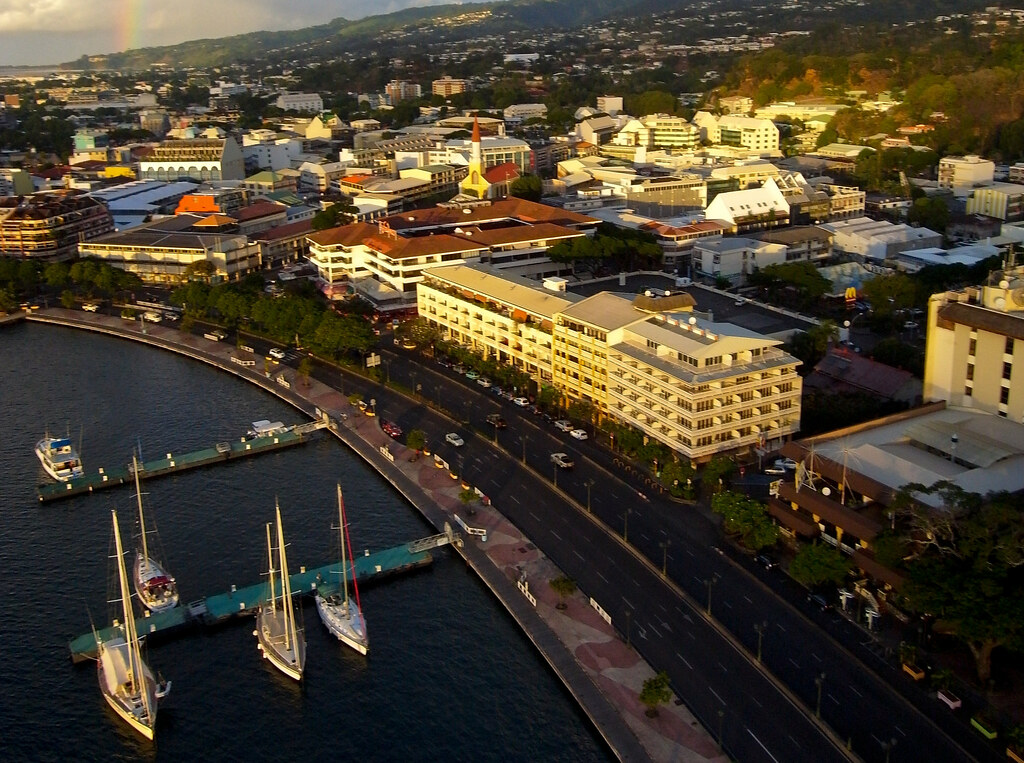 "Downtown Papeete", Tahiti by Pierre Lesage