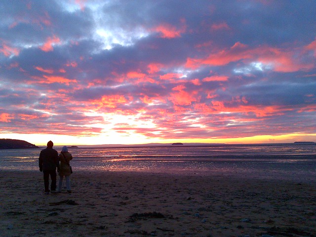 New Years Day Sunset, Sand Bay