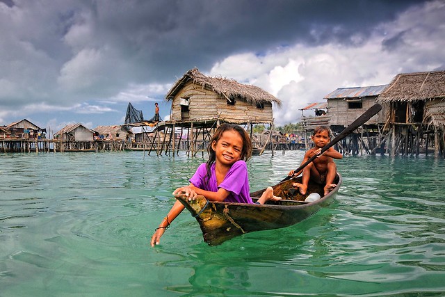Omadal, Semporna - The young Sea Gypsies and their Floating Village